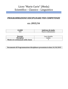 5cs-lat-azzetta - Liceo Marie Curie Meda
