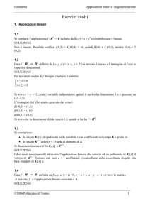 Esercizi svolti - Corsi di Laurea a Distanza