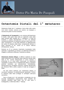 Osteotomie Distali del 1º metatarso
