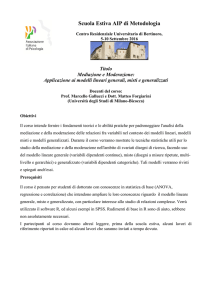 Metodi di analisi lineare in psicologia con applicazioni in R