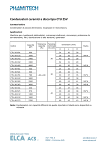 Condensatori Phamitech serie CTU
