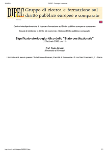 Significato storico-giuridico dello "Stato costituzionale"