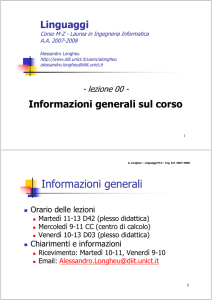 Informazioni generali
