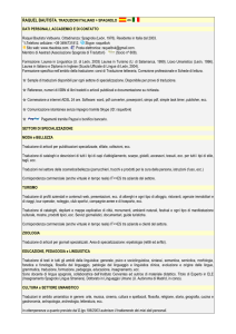 Page 1 RAQUEL BAUTISTA. TRADUZIONI ITALIANO > SPAGNOLO