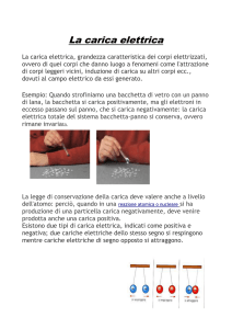 La carica elettrica