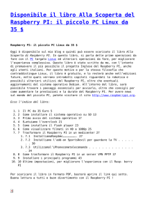 Disponibile il libro Alla Scoperta del Raspberry PI: il piccolo PC