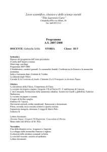 Programma AS 2007/2008 - Liceo "Tito Lucrezio Caro"