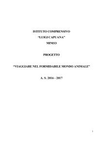 Il mondo animale - Istituto Comprensivo "L.Capuana" Mineo