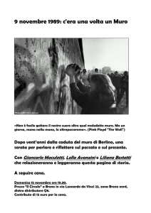 9 novembre 1989 2 - Distretto Culturale di Valle Camonica
