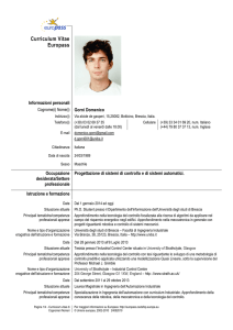 Gorni: profilo personale