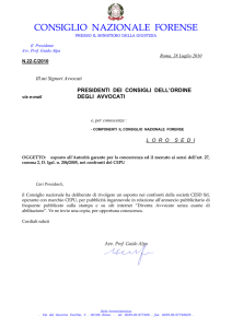 N22-C-2010 - Consiglio Nazionale Forense