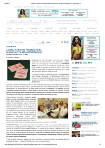 Corato, II edizione Progetto Media Granoro per la sana alimentazione