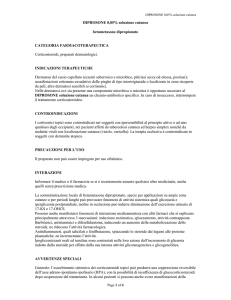 DIPROSONE 0,05% soluzione cutanea betametasone
