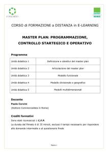 CORSO di FORMAZIONE a DISTANZA in E