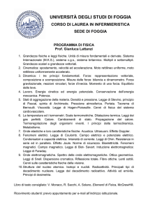 UNIVERSITÀ DEGLI STUDI DI FOGGIA