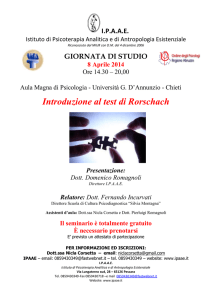 locandina aprile 2014 - IPAAE Istituto di psicoterapia analitica e