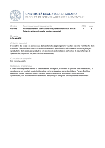 Botanica sistematica delle piante ornamentali