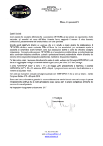 Milano, li 3 gennaio 2017 Spett.li Società è con piacere che