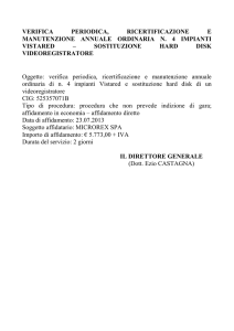 avviso di affidamento