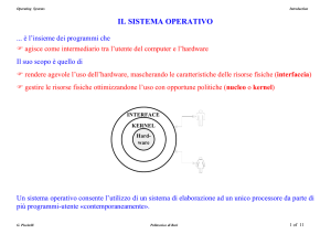 IL SISTEMA OPERATIVO - Politecnico di Bari
