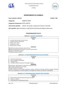 DIPARTIMENTO DI CHIMICA
