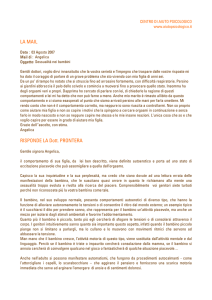 LA MAIL RISPONDE LA Dott. PRONTERA
