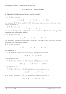 Esercitazione 10