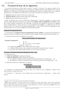 1.2. Costrutti di base di un algoritmo