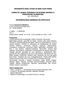 Microbiologia Generale ed Applicata