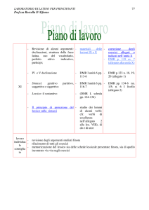 LABORATORIO DI LATINO PER PRINCIPIANTI Prof.ssa Rossella D