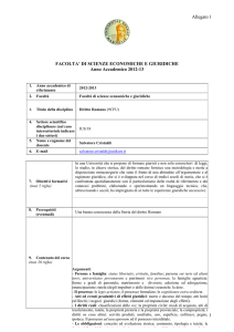diritto romano - Università Kore di ENNA