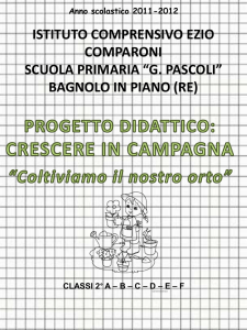 ISTITUTO COMPRENSIVO EZIO COMPARONI SCUOLA PRIMARIA