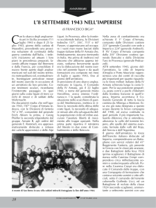 l`8 settembre 1943 nell`imperiese