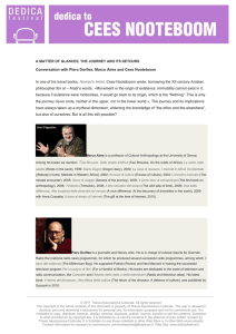 Conversation with Piero Dorfles, Marco Aime and