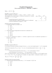 Compito del 28 apr 2005 Compito A
