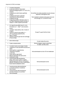 Argomenti di FISICA termologia • il concetto di temperatura • le scale