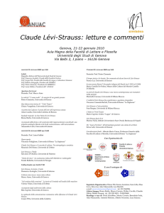 Claude Lévi Strauss: letture e commenti