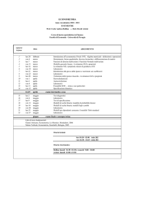 econometria - Dipartimento di Economia Università degli Studi di