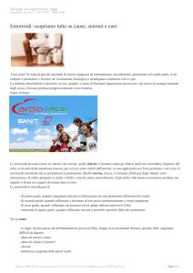 Emorroidi: scopriamo tutto su cause, sintomi e cure