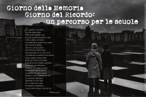 Giorno della Memoria Giorno del Ricordo: un percorso per le scuole
