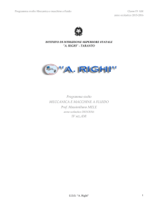 Programma svolto MECCANICA E MACCHINE A FLUIDO Prof