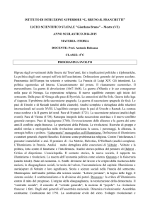 ISTITUTO DI ISTRUZIONE SUPERIORE “G. BRUNO