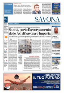 Sanità, parte l`accorpamento delle Asl di Savona e Imperia