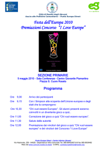 Festa Europa 2010 - Programma primarie