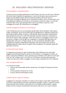 il collasso dell`economia europea