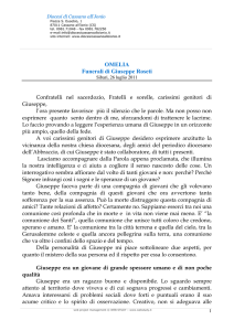 OMELIA Funerali di Giuseppe Roseti