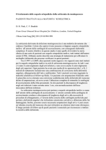 Il trattamento delle sequele ortopediche della setticemia da