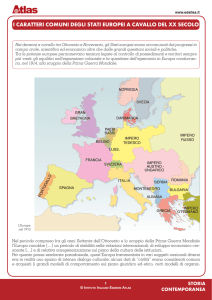 I CARATTERI COMUNI DEGLI STATI EUROPEI A CAVALLO DEL