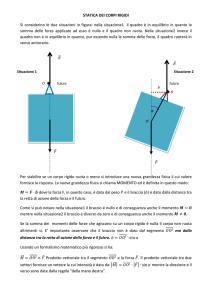 statica dei corpi rigidi - Lezioni di fisica per gli allievi del Bovara