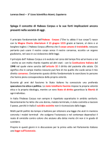 HABEAS CORPUS Lorenzo Dessì